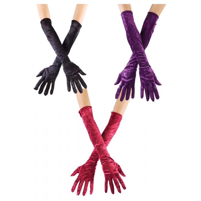 Long Velvet Gloves