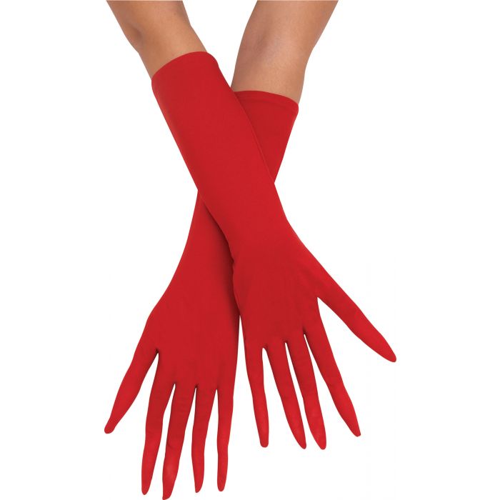 Pointy Finger Glove Red