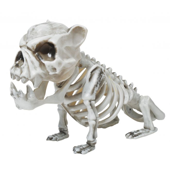13" Skele-Bull Dog Decor