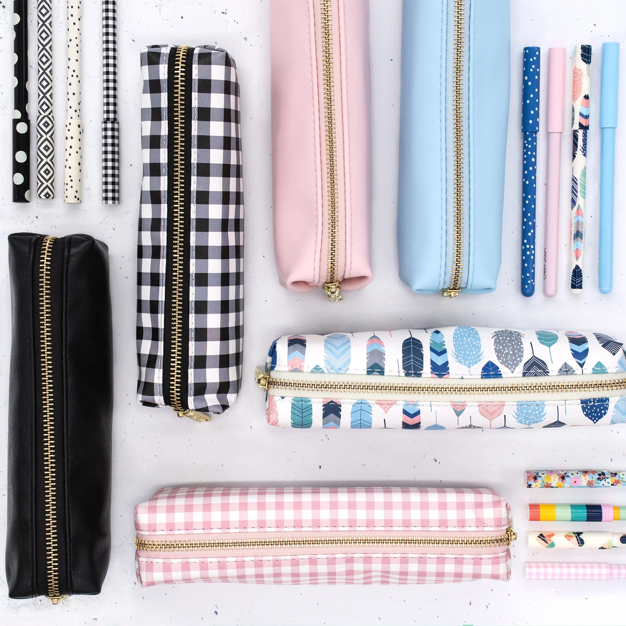 Sky Blue Slim Pencil Case