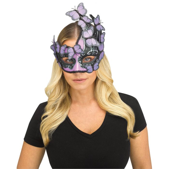 Butterfly Fantasy Mask  Purple