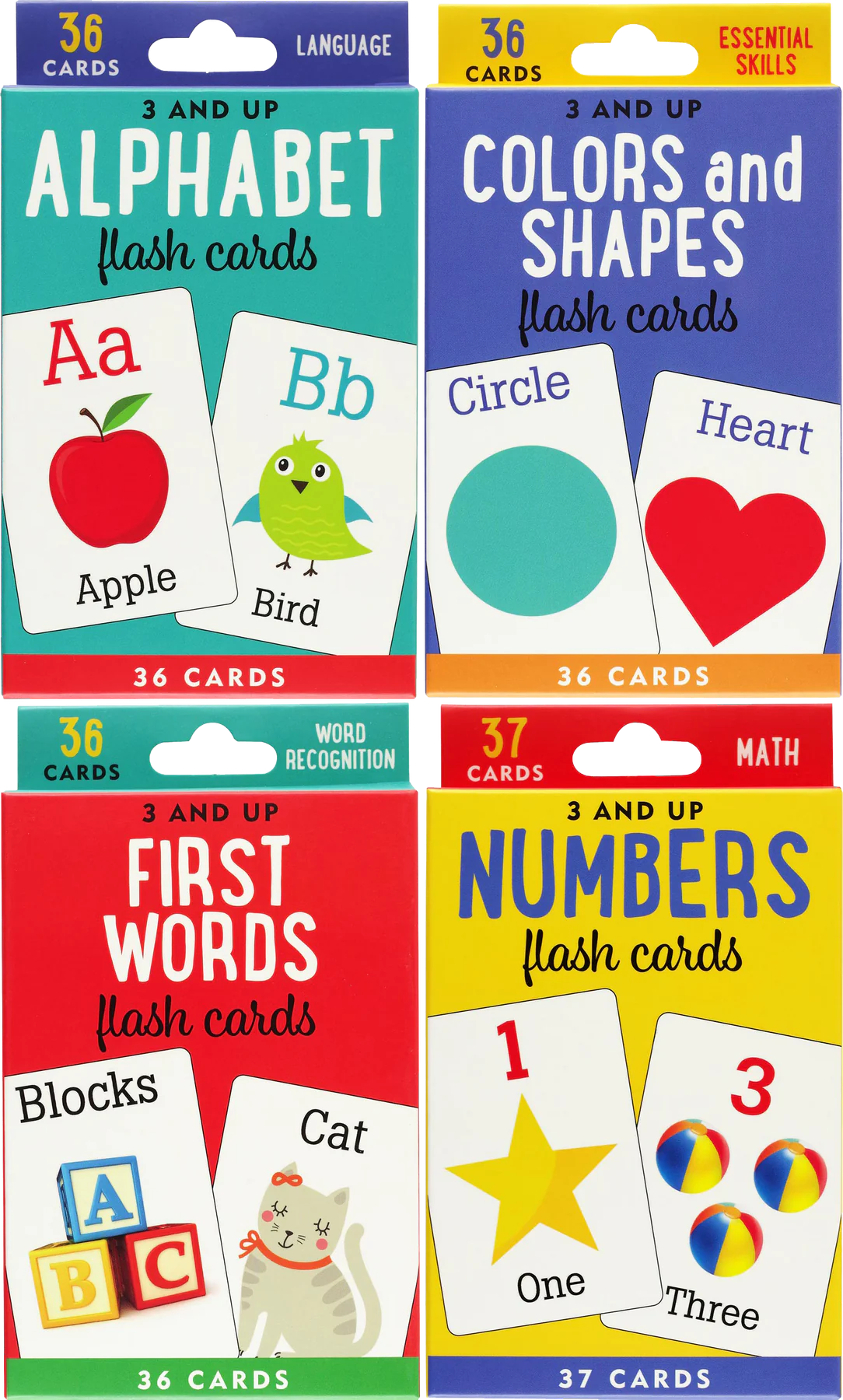 Math Flash Cards Pack (Set of 4)