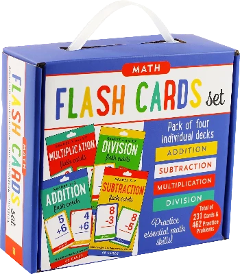 Math Flash Cards Pack (Set of 4)