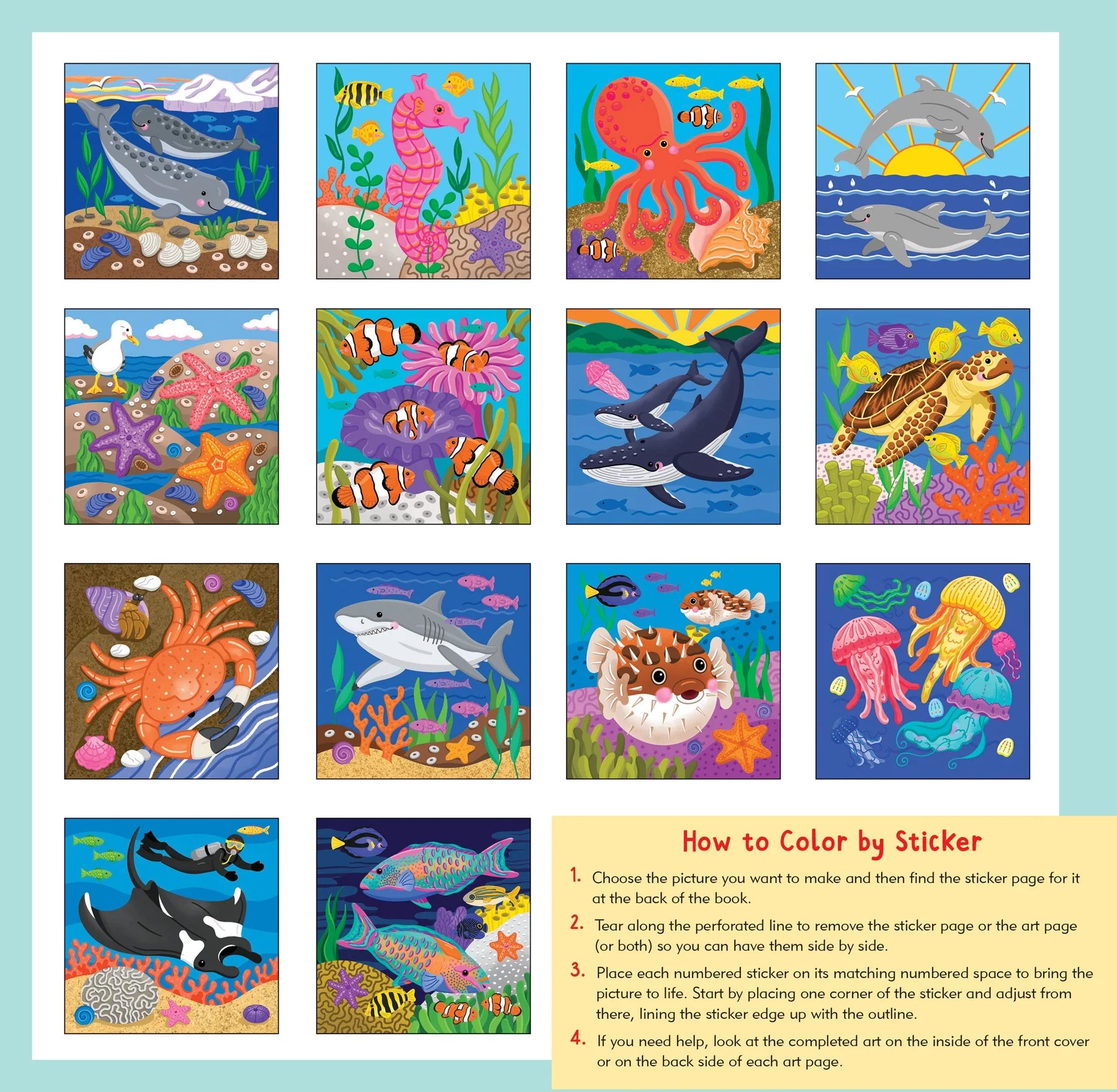 My First Color-By-Sticker Book -- Under the Sea