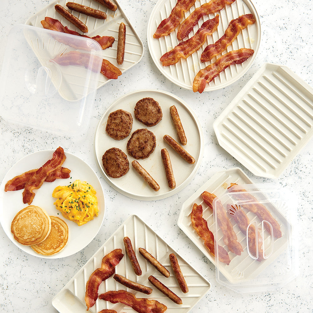 Medium Slanted Bacon Tray with Lid