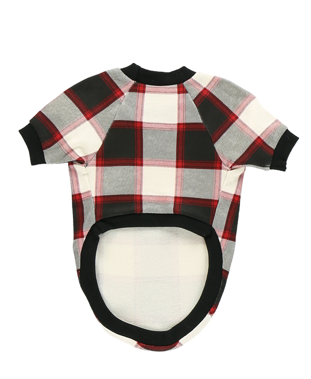 Black Plaid Dog Shirt