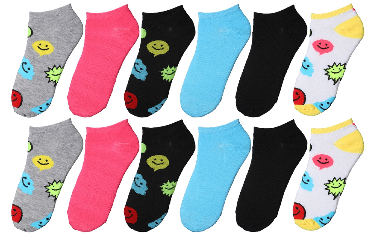 3 Pack Novelty Patterned Cute Cotton Ankle Socks