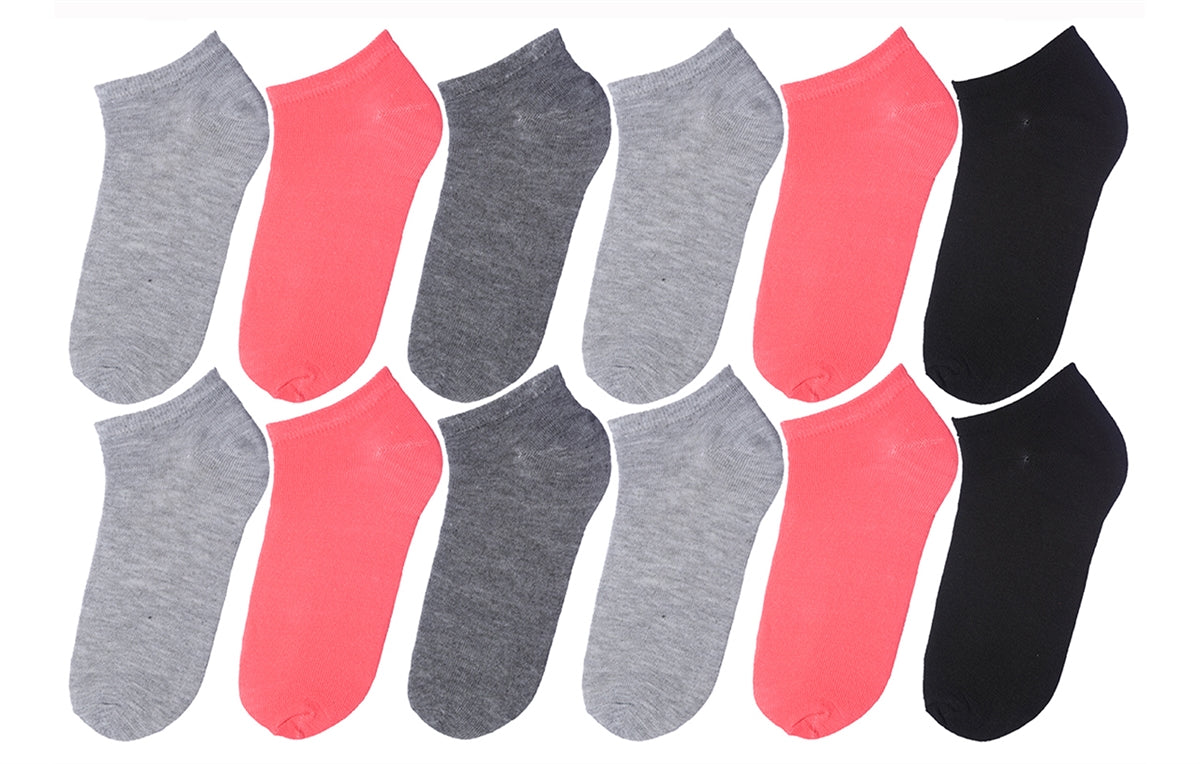 3 Pack Solid Cute Cotton Ankle Socks