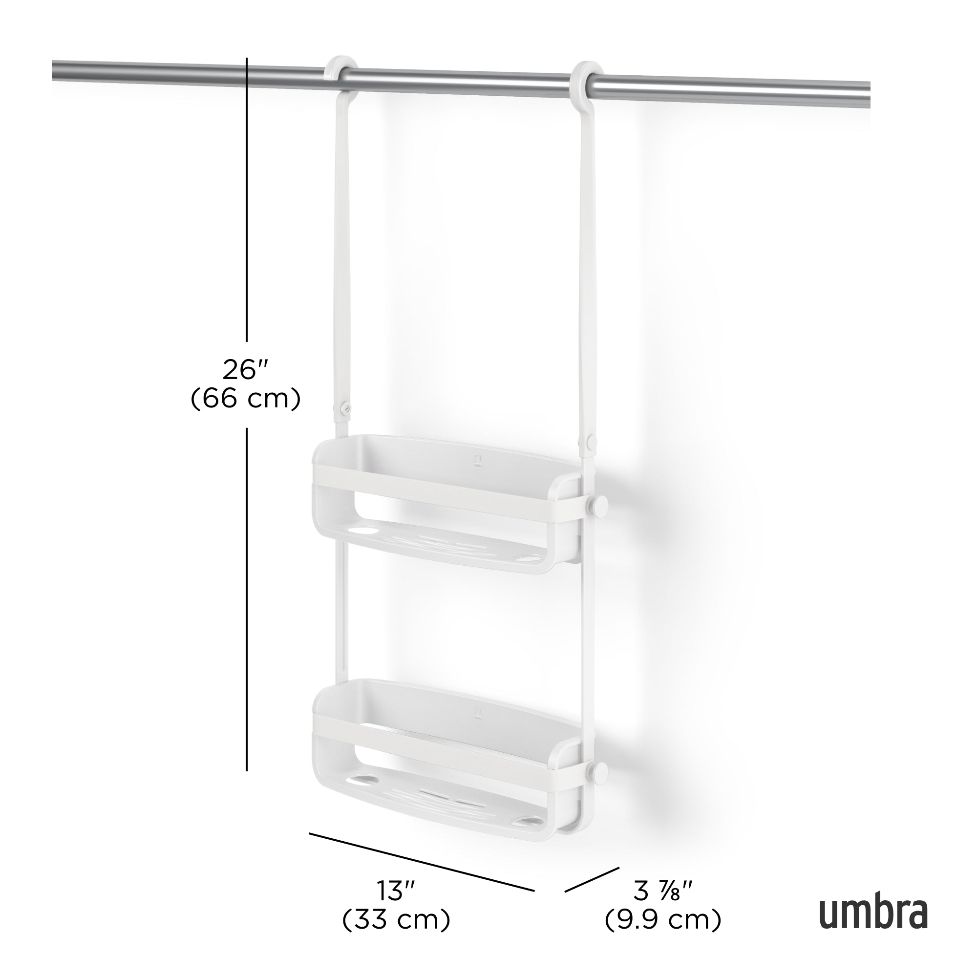 Flex Shower Caddy White