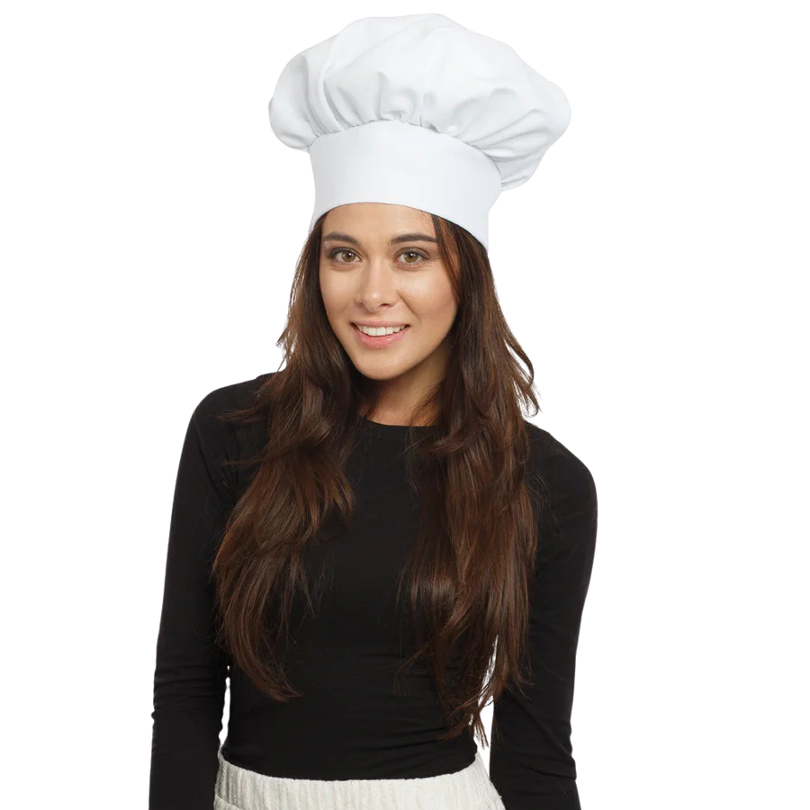 WHITE CHEF HAT ADULT