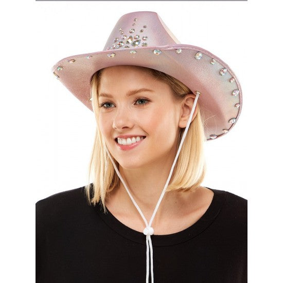 Pink Cowboy Hat with Jewels