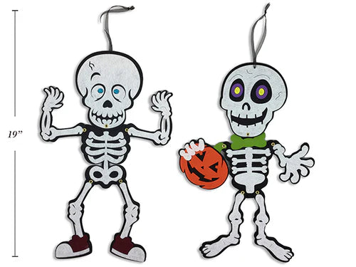 Halloween Join Hanging Felt Skeleton