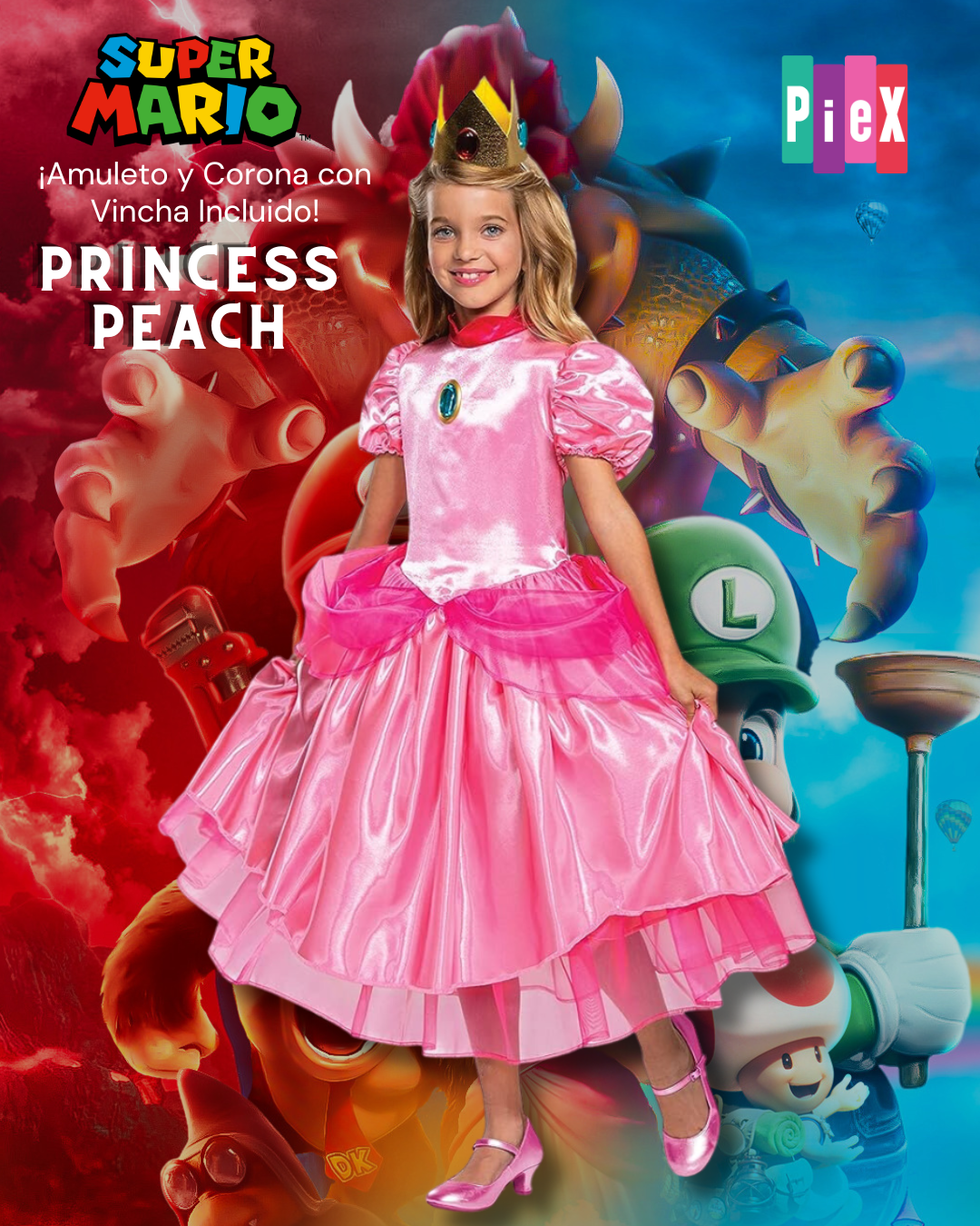 Princess peach classic costume