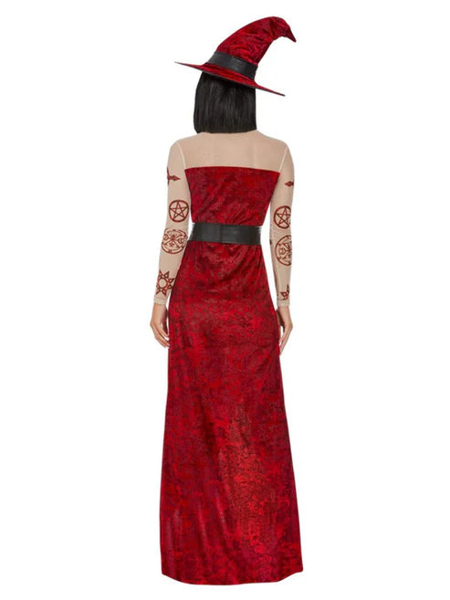 Satanic Witch Costume, Red