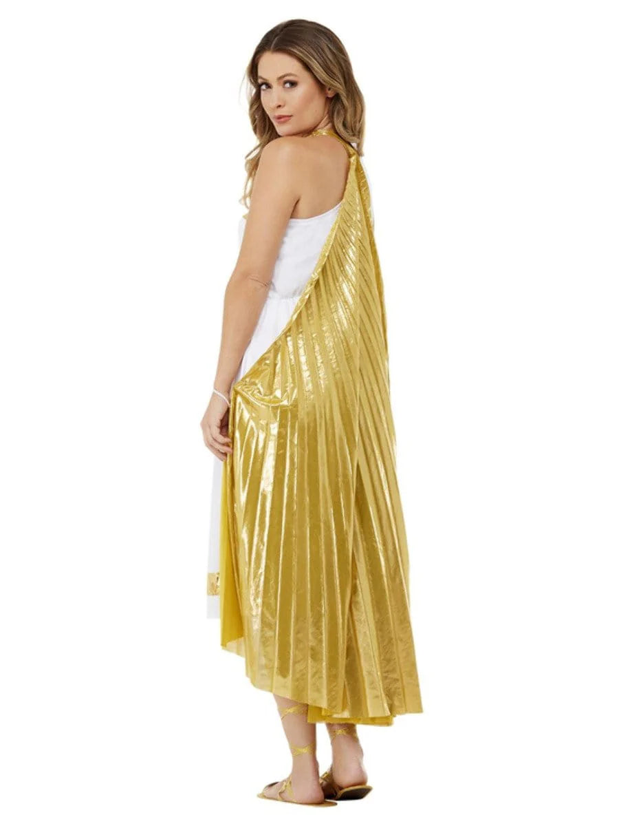 Womens Deluxe Grecian Cape, Gold