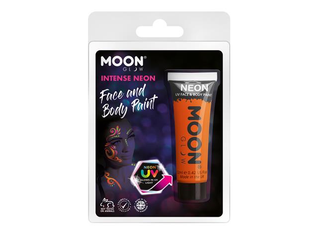 Intense Orange  – Neon UV Face & Body Paint, 12mL