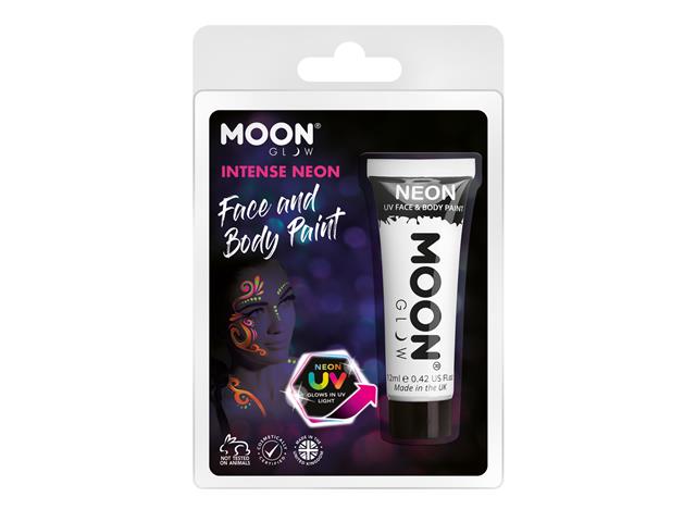 White – Neon UV Face & Body Paint, 12mL