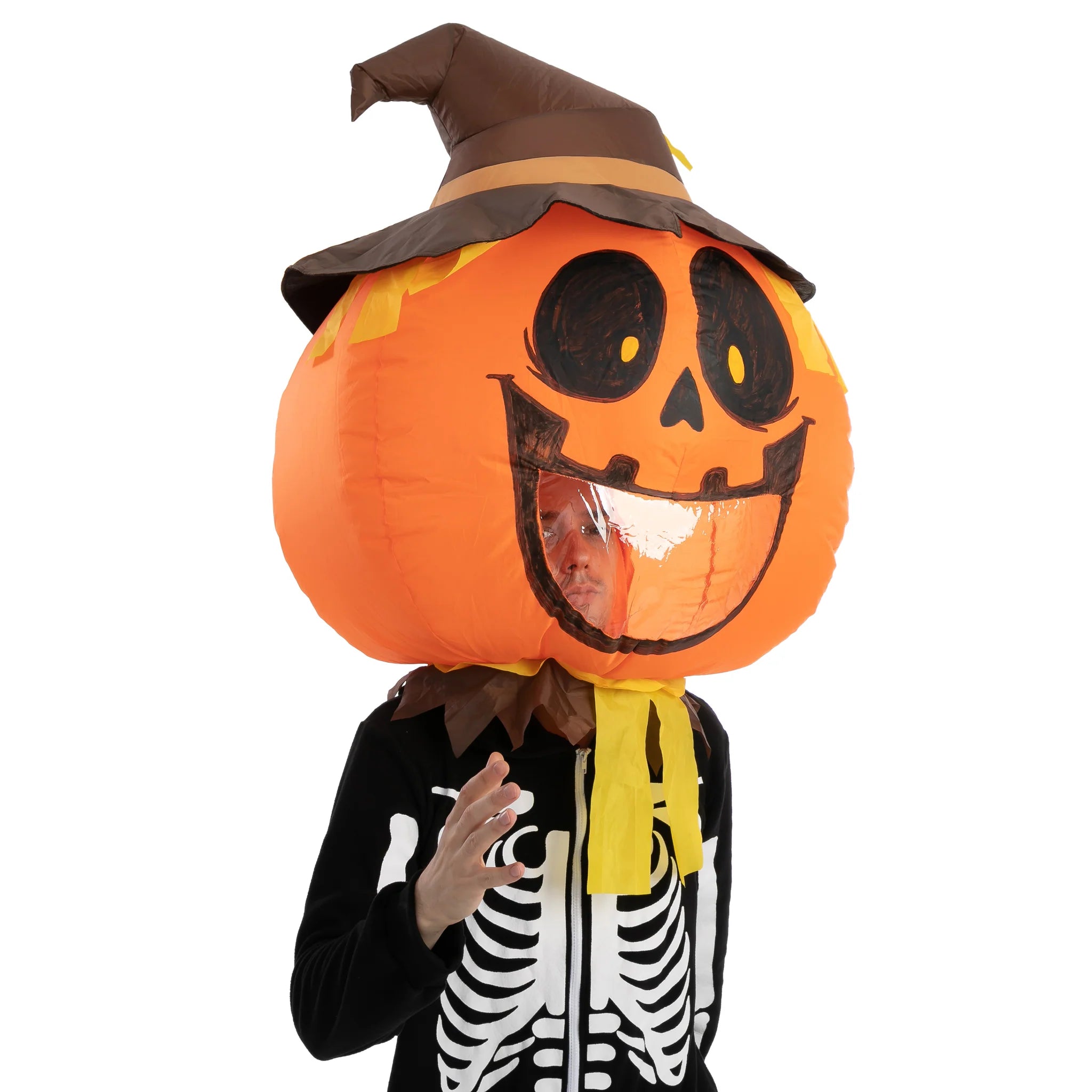 Photo Real Pumpkin Inf Bobble Head