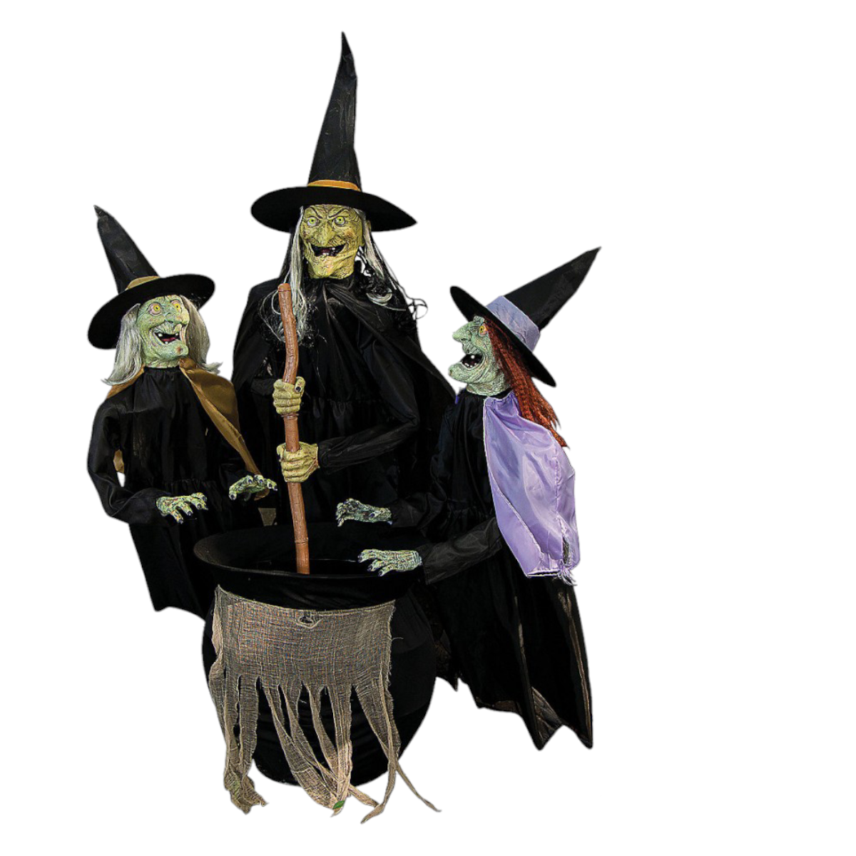 5' Animated Stichwick Sisters Witch Decoration