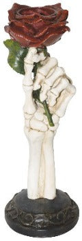 13¨ Resin Skeleton Hand Candle Holder