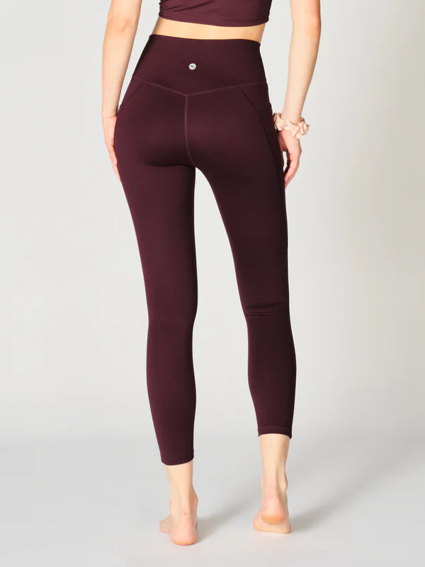 Rachel Ankle Legging Merlot - Gottex