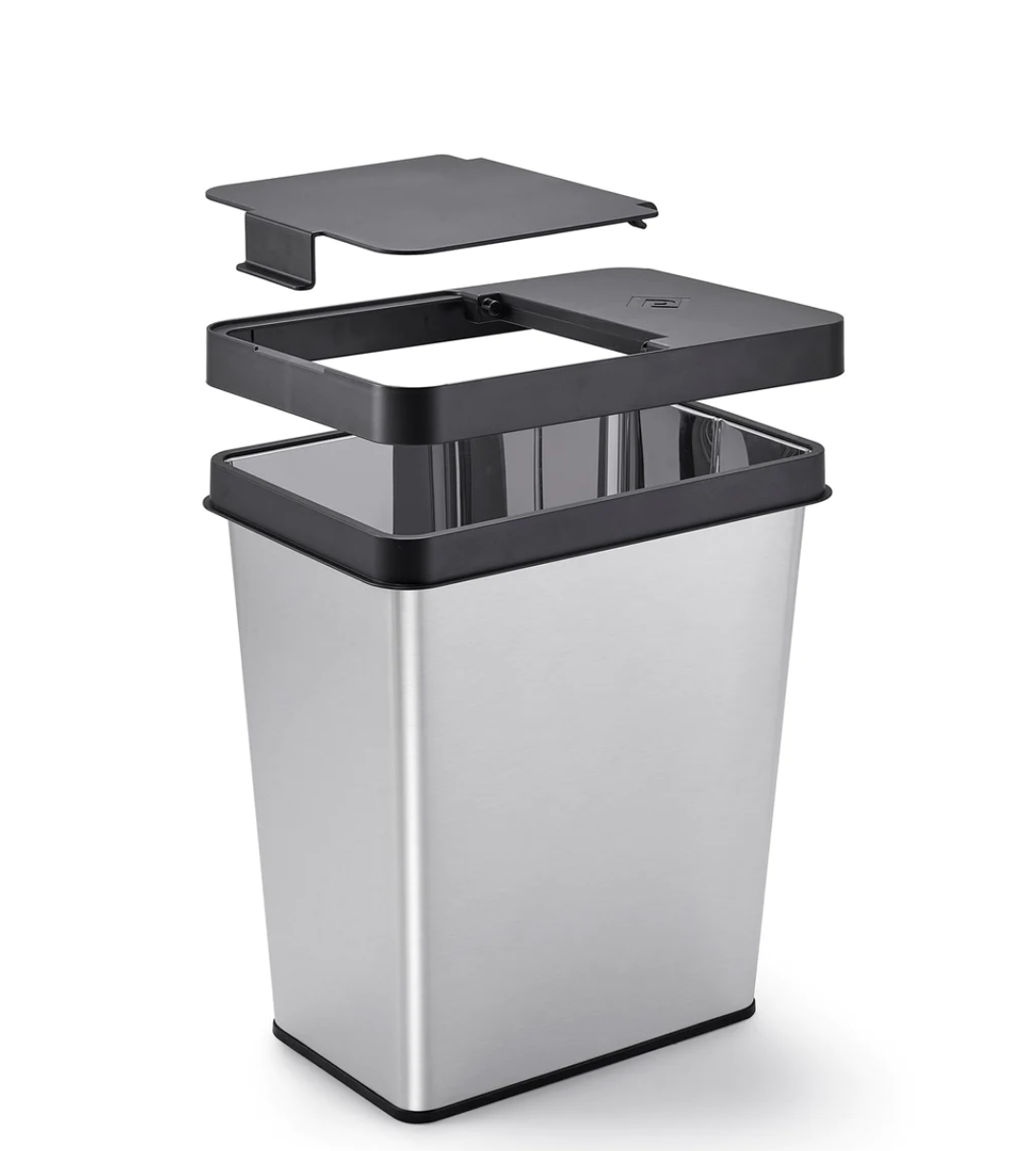 6-Gallon SS Slim Fingerprint Proof Trash Bin