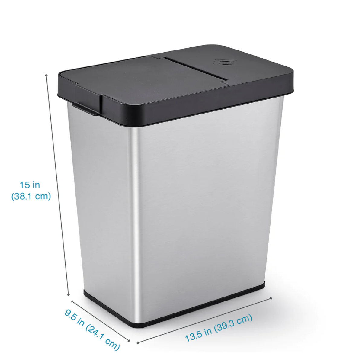 6-Gallon SS Slim Fingerprint Proof Trash Bin