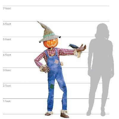 6 ft. Animated Whimsical Scarecrow