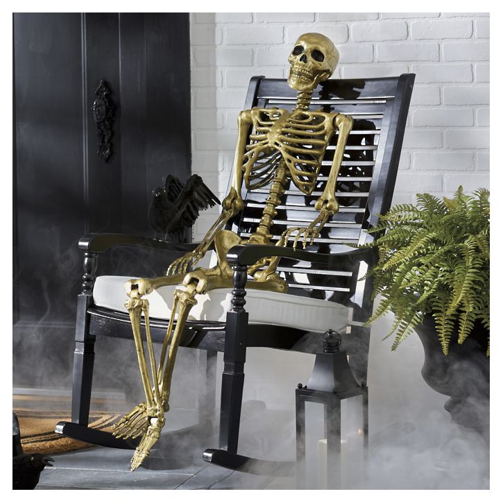 5' Gold Posable Skeleton