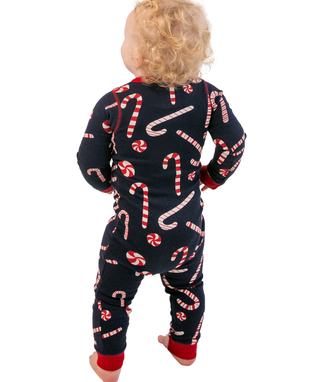 Candy Cane Infant Union Suit