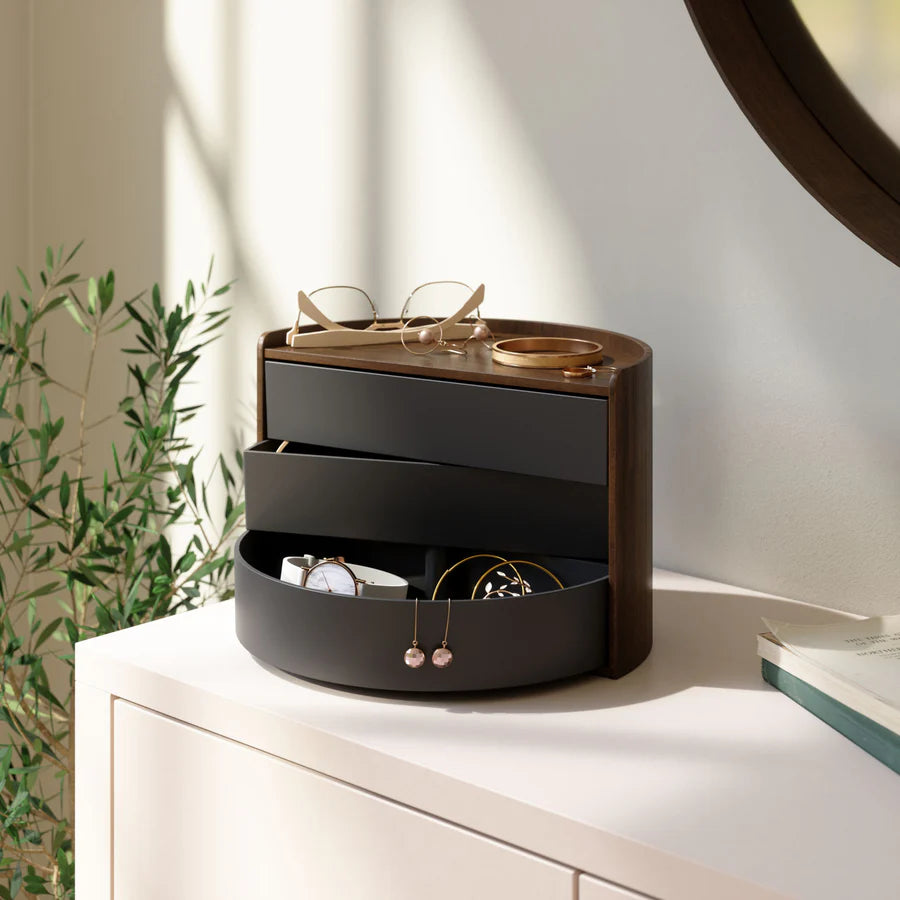 Moona Storage Box  Black-Walnut