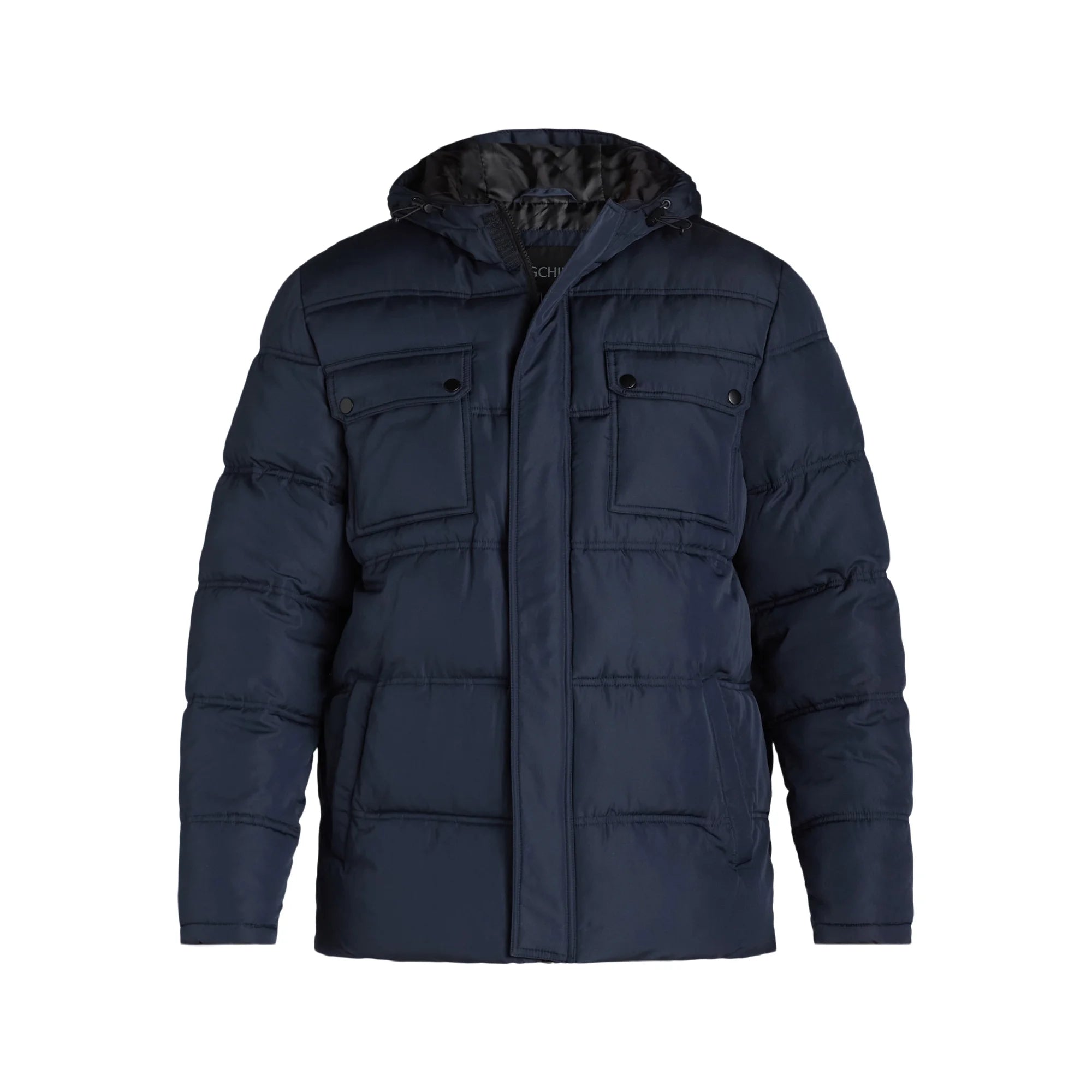 4 Pocket Quilted Heavy Puffer Navy