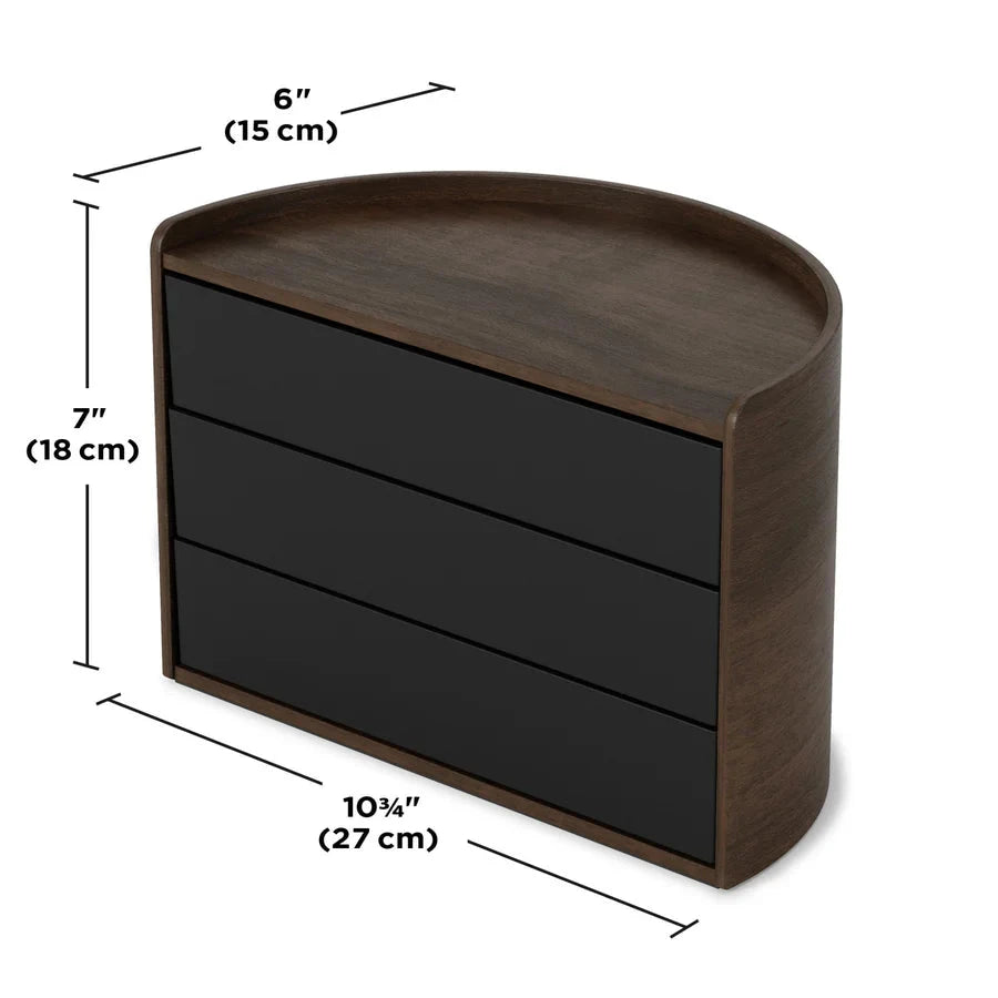 Moona Storage Box  Black-Walnut