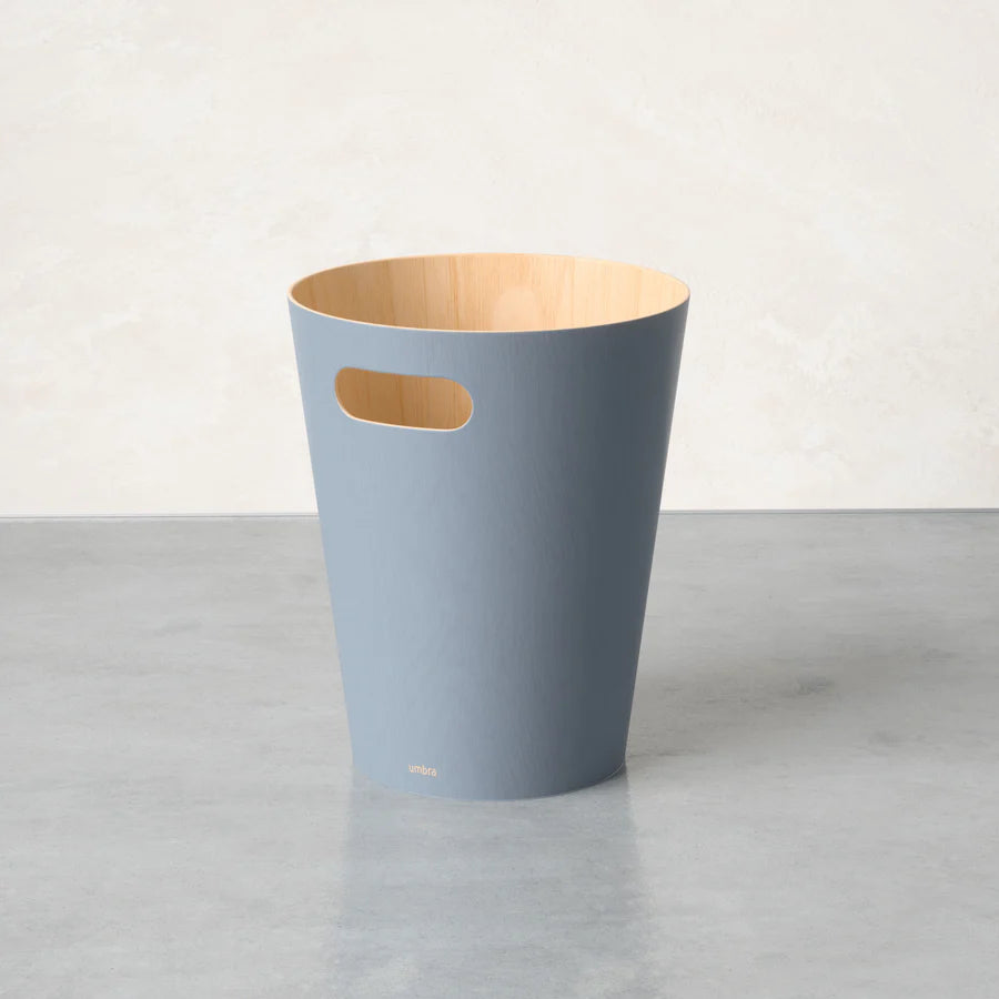 Woodrow Trash Can Slate Blue