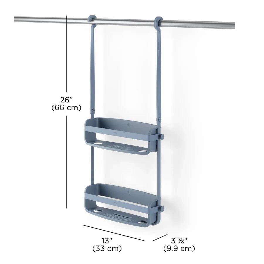 Flex Shower Caddy Slate Blue