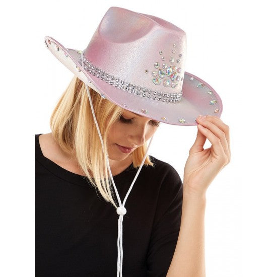 Pink Cowboy Hat with Jewels