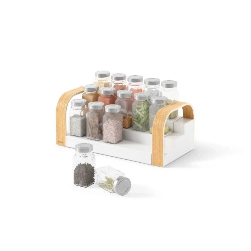 Bellwood 3-Tier Spice Shelf White/Natural