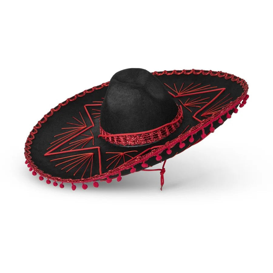 Mexican Sombrero-Red Trim Kids