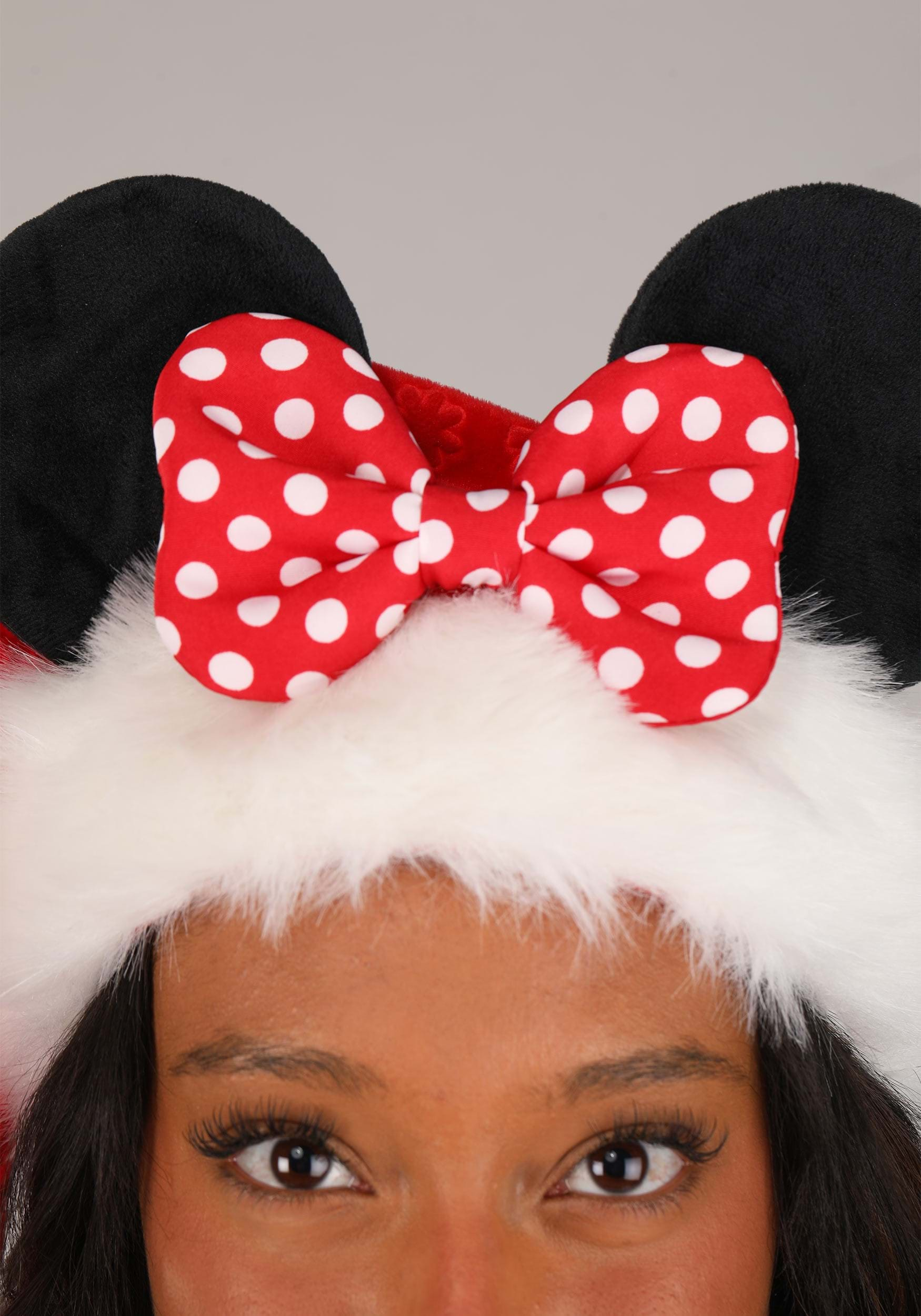 Disney Minnie Mouse Santa Holiday Cap