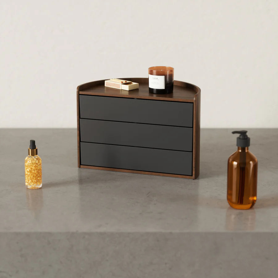 Moona Storage Box  Black-Walnut