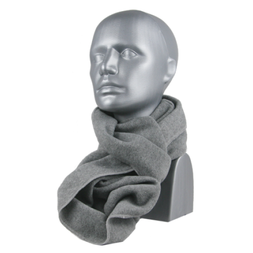 SUPER-SOFT MICROFLEECE INFINITY SCARF - GREY