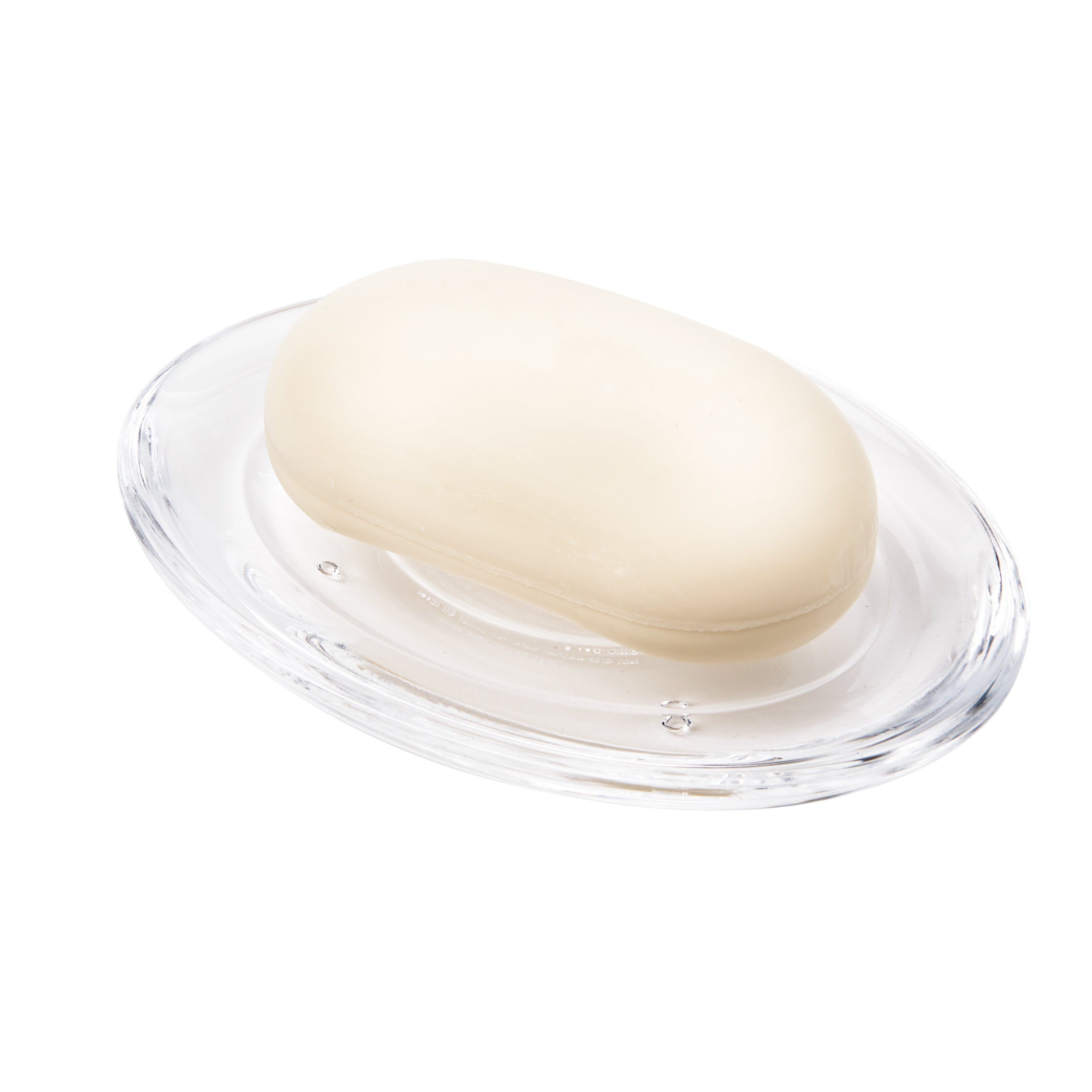 DROPLET SOAP DISH  CLEAR