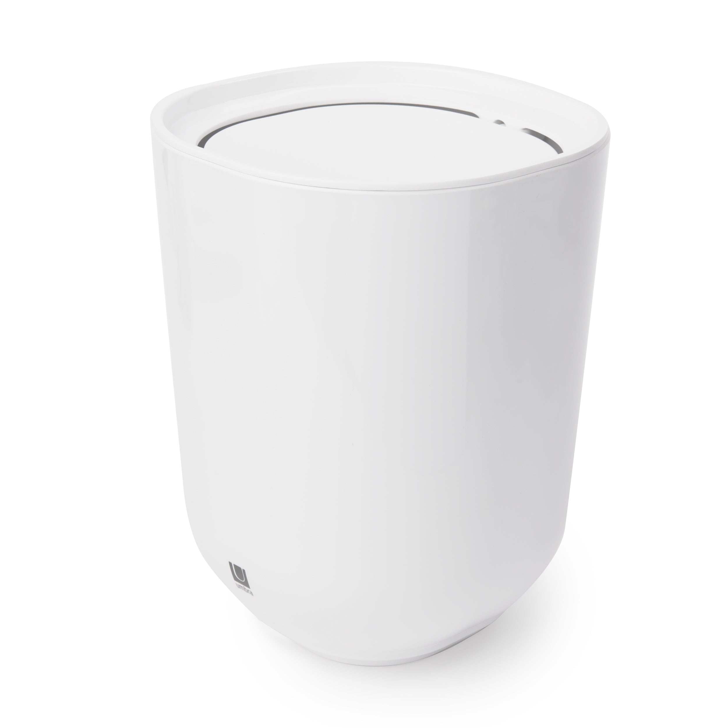 STEP WASTE CAN WITH  LID WHITE
