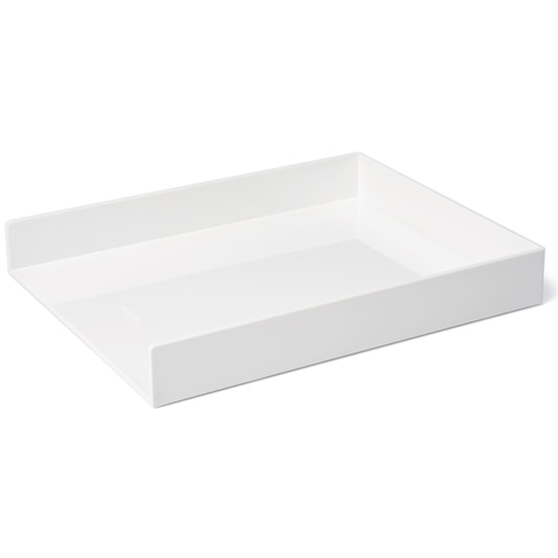 Single Letter Tray White