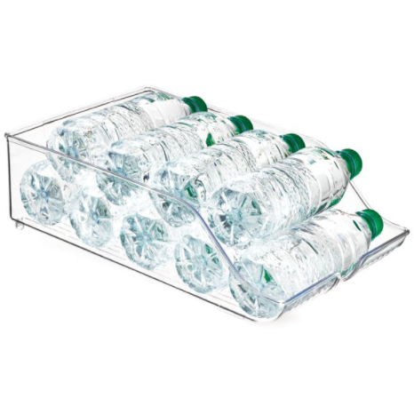 Clear Water Bottle Holder Fridge Bin