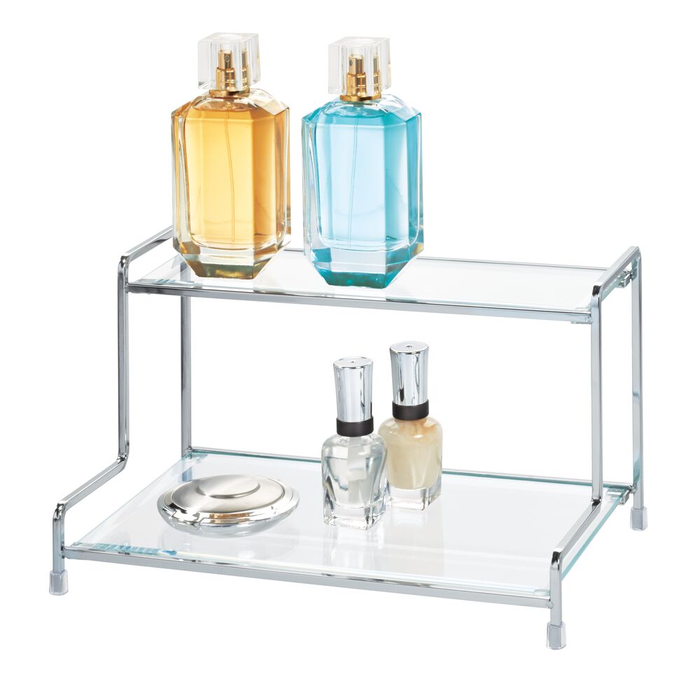 2-Tier Shelf Clear/Chrome