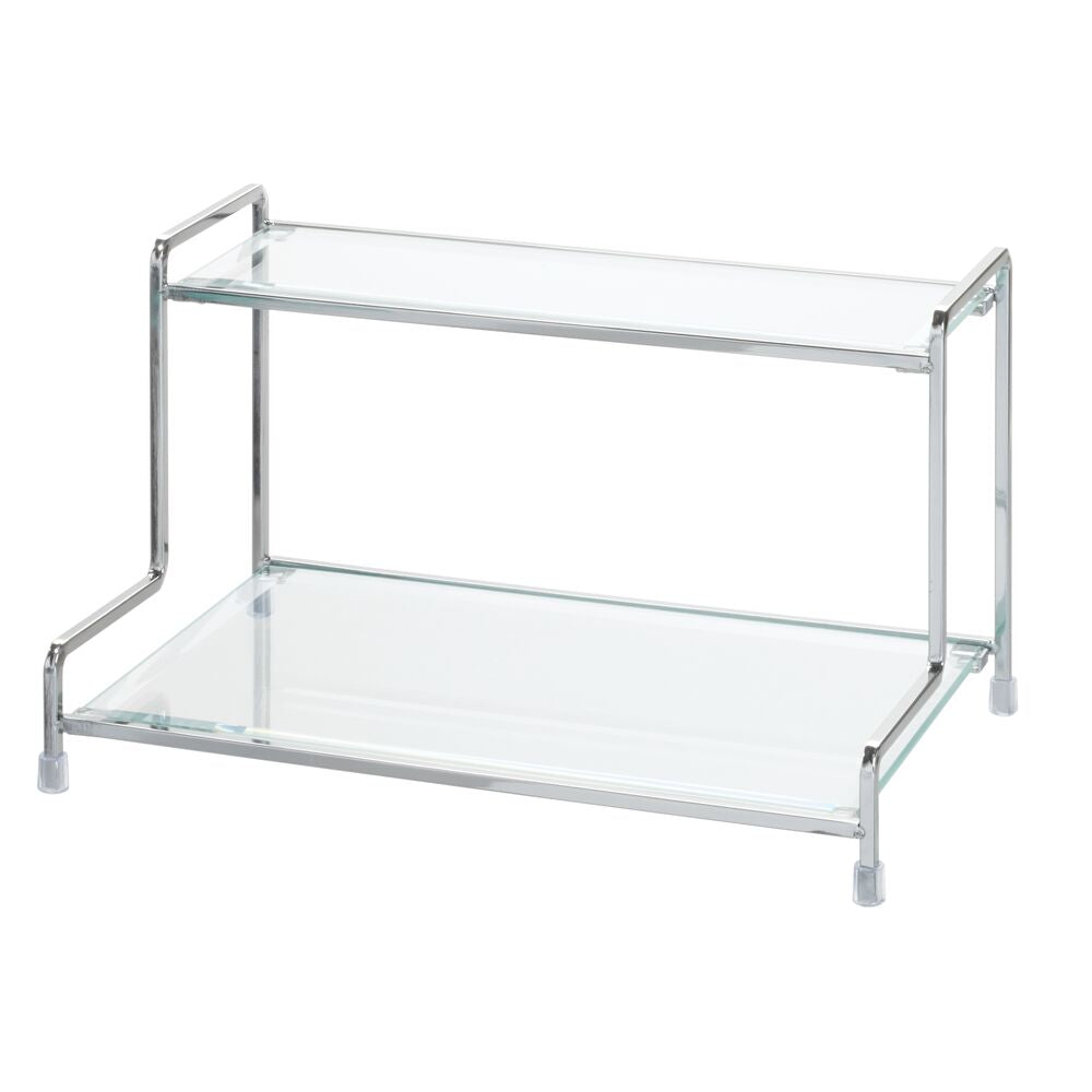 2-Tier Shelf Clear/Chrome