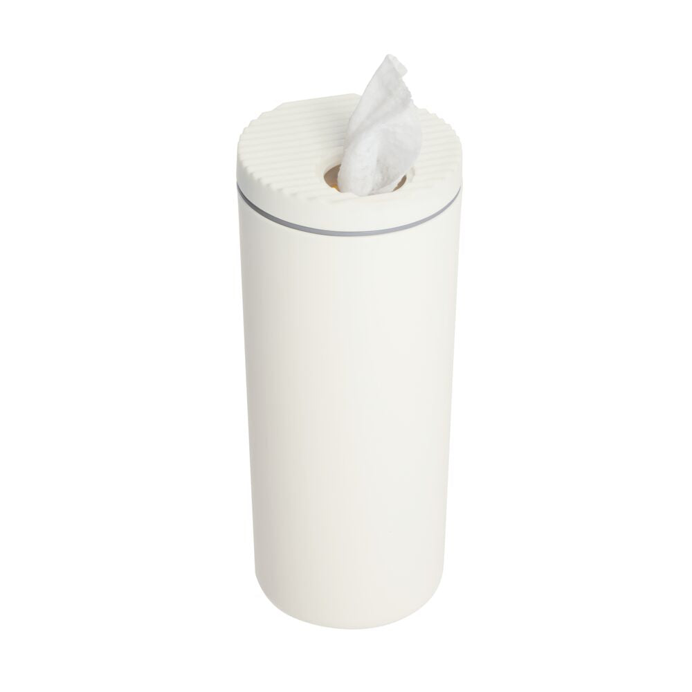 Cupholder Wipes Dispenser Coconut with Gray Accents