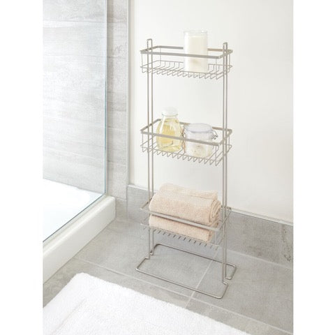 RUST FREE  3-TIER SHOWER SHELF SATIN