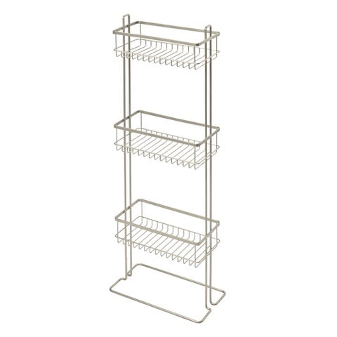 RUST FREE  3-TIER SHOWER SHELF SATIN